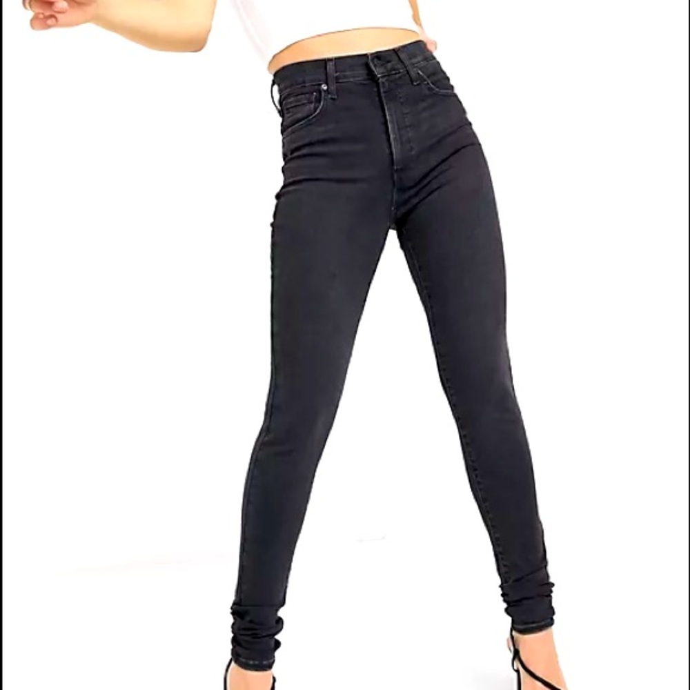 Levi’s Mile High Super Skinny Black Jeans